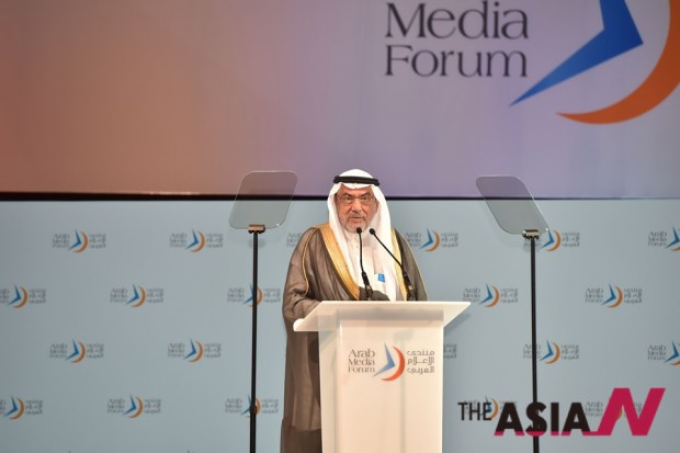 Mr. Iyad Ameen Madani, secretary general of the Organisation of Islamic Cooperation (OIC) (formerly Organization of the Islamic Conference) , the second largest inter-governmental organization after the United Nations which has membership of 57 states spread over four continents, in his speech for the openning session of Arab Media Forum 