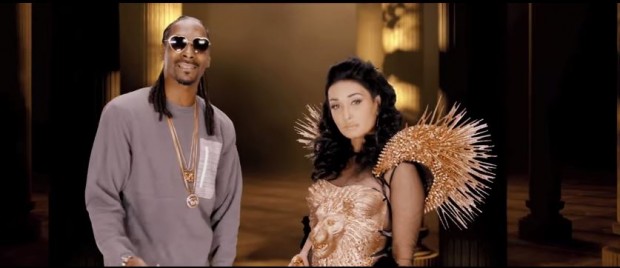 A still from the video 'King' by Amitis, co-starring Snoop Dogg, which angered Indian Zoroastrians. 