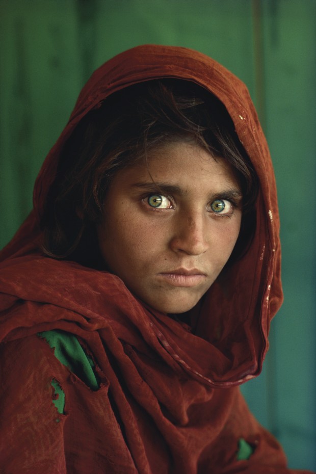 "Afghan Girl" by Steve McCurry  (Xinhua/Steve McCurry/National Geographic)