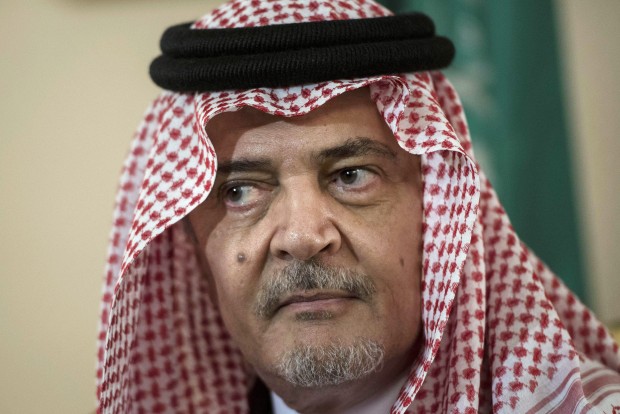 Saud Al-Faisal, Saudi Arabia's longtime foreign minister until this year, died on Thursday, July 9, 2015. (Brendan Smialowski, Pool Photo via AP)