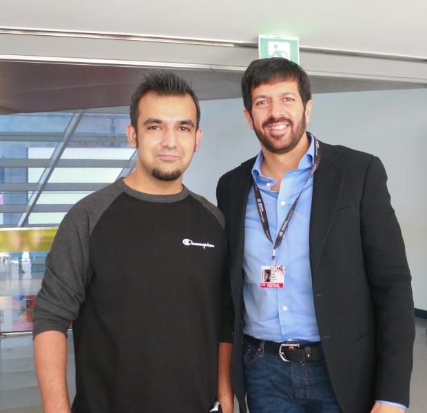 Indian filmmaker Kabir Khan (right) with The Asia N journalist, Rahul Aijaz.