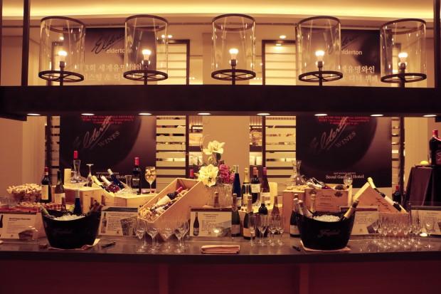 Wine collection at the Seoul Garden Hotel