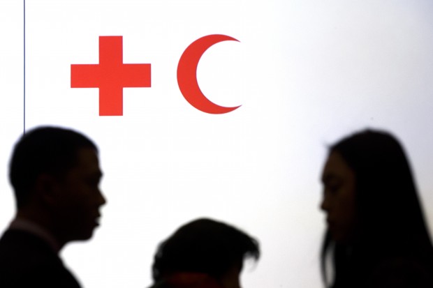  opening ceremony of the 20. Session of The International Federation of Red Cross and Red Crescent Societies IFRC, in Geneva, Switzerland, Friday, Dec. 4, 2015. (Salvatore Di Nolfi/Keystone via AP)  