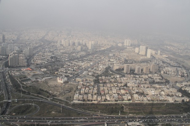 smog-enveloped Tehran, Iran. Iran's government announced that all schools and kindergartens of Tehran close on Dec. 20 and 21, due to the alarming high air pollution in the city. (Xinhua/Ahmad Halabisaz)