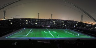 Khalifa stadium in Doha, capital of Qatar. (Xinhua/Chen Shaojin)