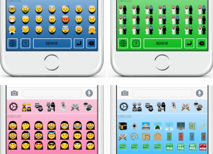 Some of the emojis that application offers