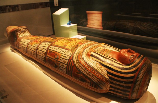Egyptian collection of the British Museum. (Xinhua/Hu Juanxin)