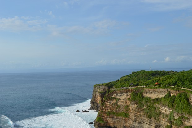 Indian ocean from Uluwatu temple.