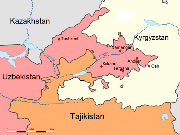 kırgız-özbek sınır