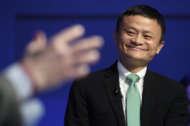 China's Jack Ma, Founder and Executive Chairman of Alibaba Group speaks during a panel session during the 47th annual meeting of the World Economic Forum, WEF, in Davos, Switzerland, Wednesday, Jan. 18, 2017. (Laurent Gillieron/Keystone via AP)