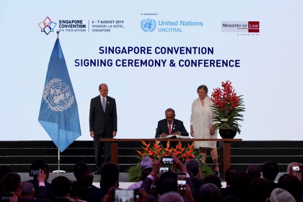 Singapore was the first country to sign the Convention on Mediation (MCI)