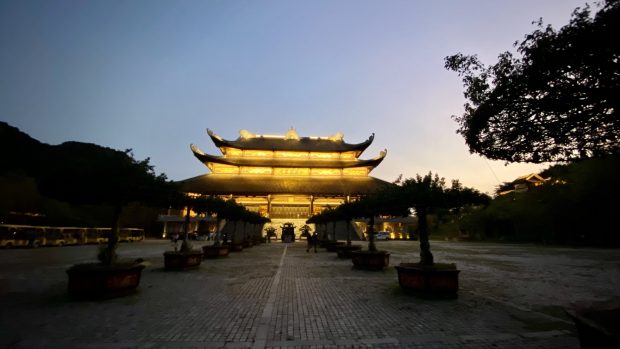 A corner of the Bai Dinh Pagoda