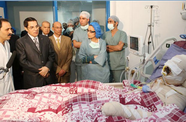 Face to Face: Ben Ali visiting Bouazizi in the hospital 