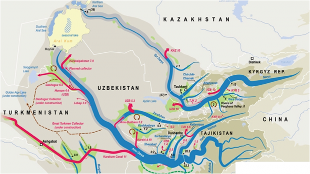 Amu Darya and Syr Darya in Central Asia Source: syr-darya.org/riversmaps 