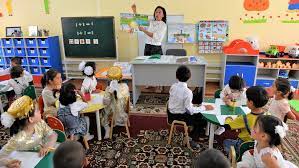 Uzbek kindergarten class 