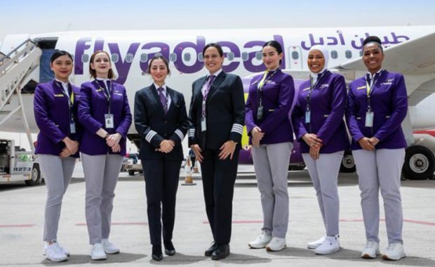 The all-female crew that made hostory in SAudi Arabia (Twitter)