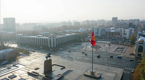The Ala-Too Square in Bishkek (Kabar)