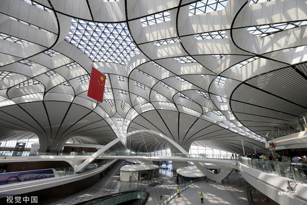 A view of Beijing Daxing International Airport. [Photo/Xinhua]