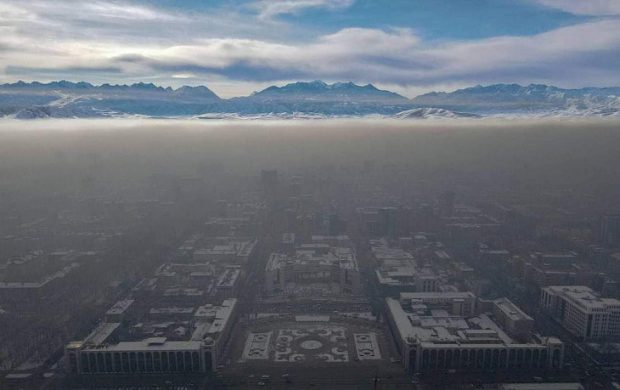 Smog enveloping Bishkek (Kabar)