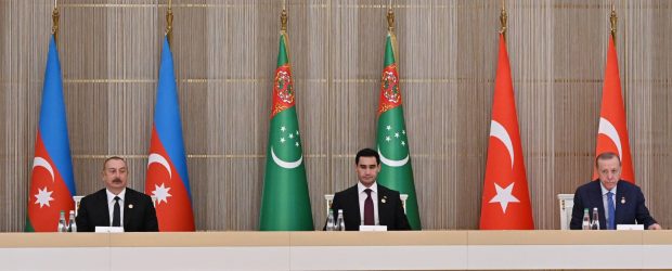 Azerbaijan-Türkiye-Turkmenistan summit (Azeri President Office)