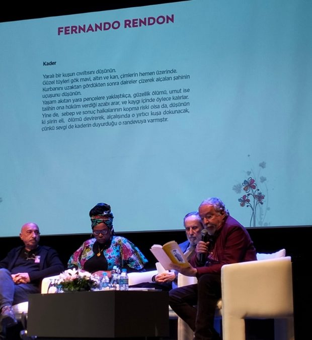Fernando Réndon, World Poetry Movement General Coordinator (Colombia ) reads his poems