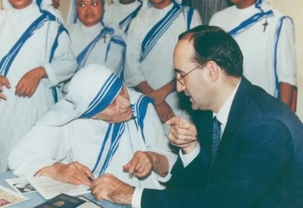 Ambassador Drago with Mother Teresa