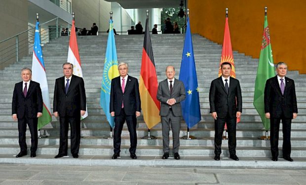 The six leaders at the Central Asia-Germany summit (Kabar)