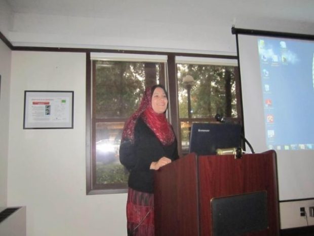 Mayy at a Stanford University Guest Lecture (Linkedin)