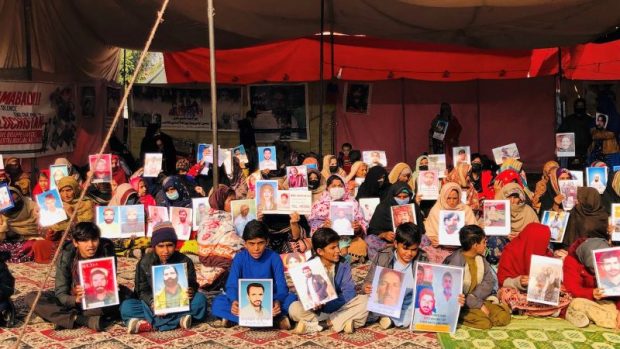 Baloch women and children protest in Islamabad
