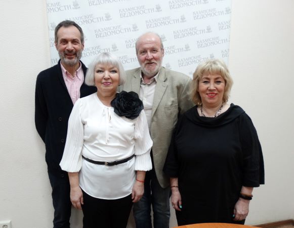 •Hosts from left Shamil Fattakhov, Olga Levadnaya, Alexander Voronin and Venera Yakupova