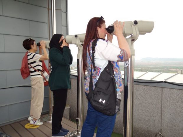 Scrutinizing North Korea through binculars at the Dora observatory